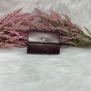 Louis Vuitton Embossed Monogram Compact Leather Wallet in Deep Brown